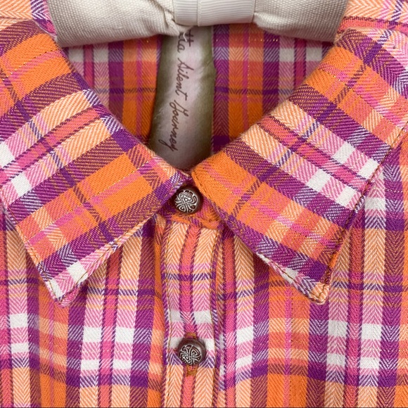 NWT Aratta Masterpiece Plaid Bird Embroidery Shirt - Picture 7 of 10